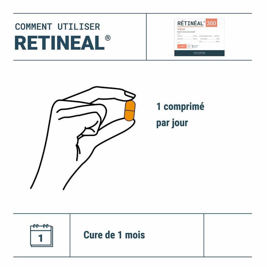Densmore Ophthalmology Retinal Maintien de la Vision 30 Tablets
