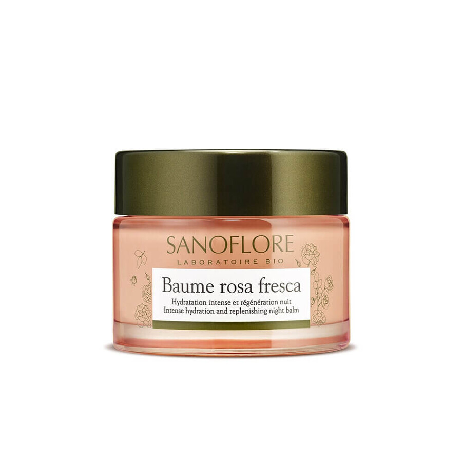 Sanoflore Rosa Baume De Rosee Hydratation Intensive Et Regeneration Nuit 50ml