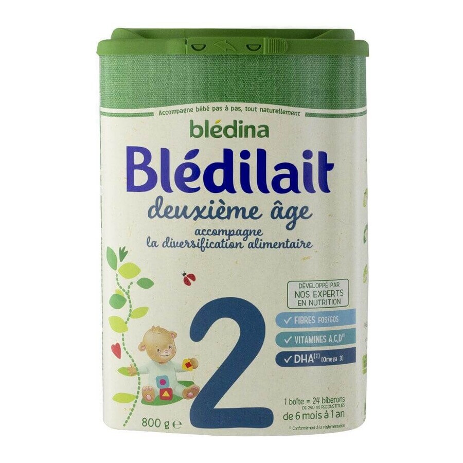 Blédina Bledilait 2 Lait En Poudre De 6 Mois A 12 Mois 800g