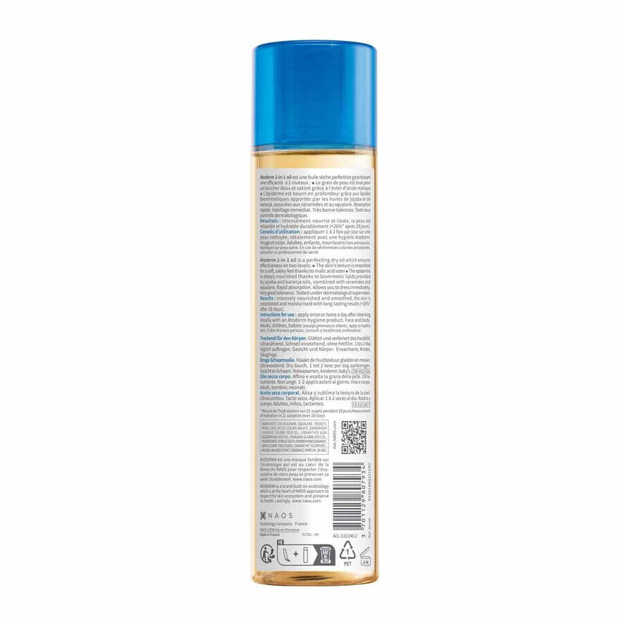 Bioderma Atoderm Huile Sèche Corps 2en1 Oil 150ml Bioderma Atoderm Huile Sèche Corps 2en1 Oil 150ml