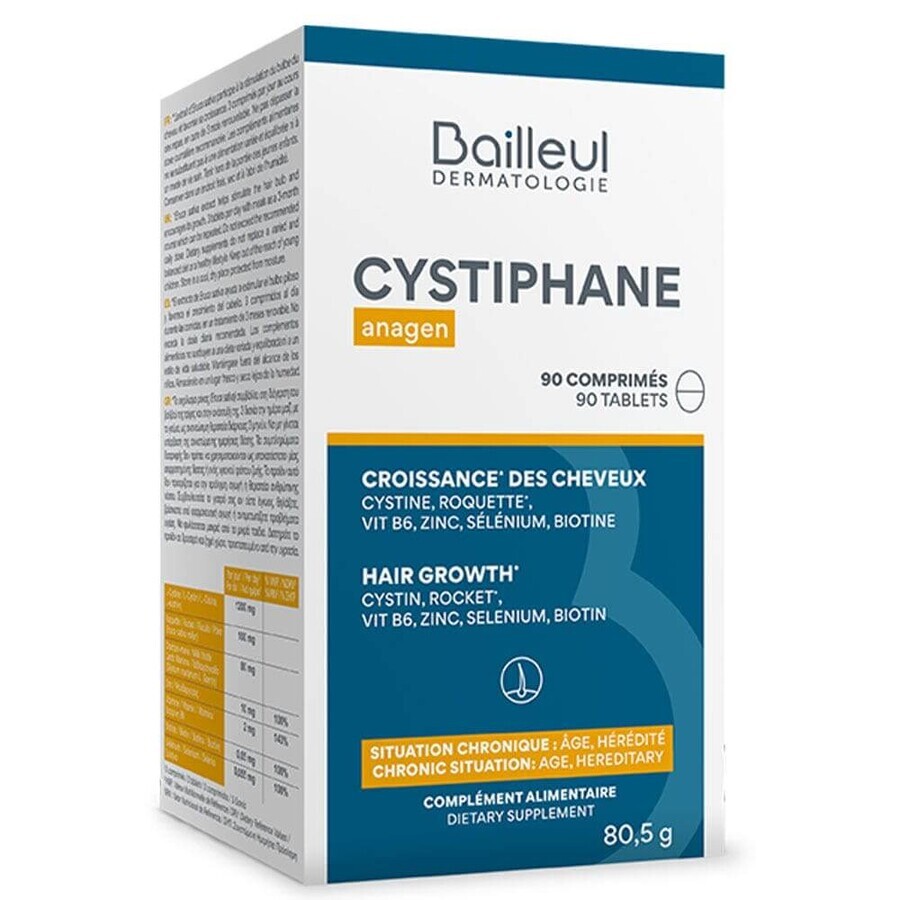 Bailleul Cystiphane Anagen Croissance Des Cheveux Situation Chronique 90 comprimés