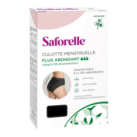 Saforelle Braga Menstrual Classic Ultra Absorbente Flujo Fuerte