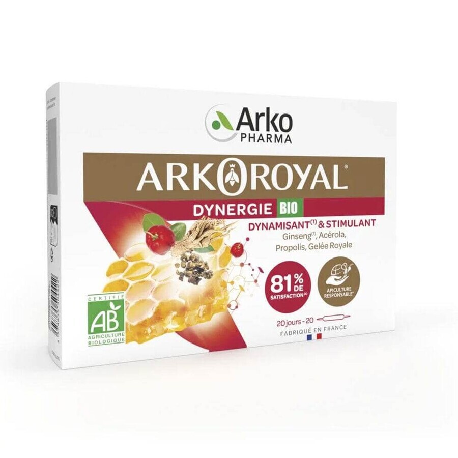 Arkopharma Arkoroyal Dynergie Bio Dinamizante y Estimulante 20 ampollas