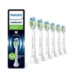 Philips Sonicare Tetes De Brosse à dents Optimal White W2 HX6066/87 x6 Philips Sonicare Tetes De Brosse à dents Optimal White W2 HX6066/87 x6