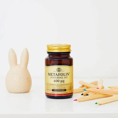 Solgar Metafolin® 400 µg Vitamine B9 gepatenteerd Zwangerschap x50 tabletten