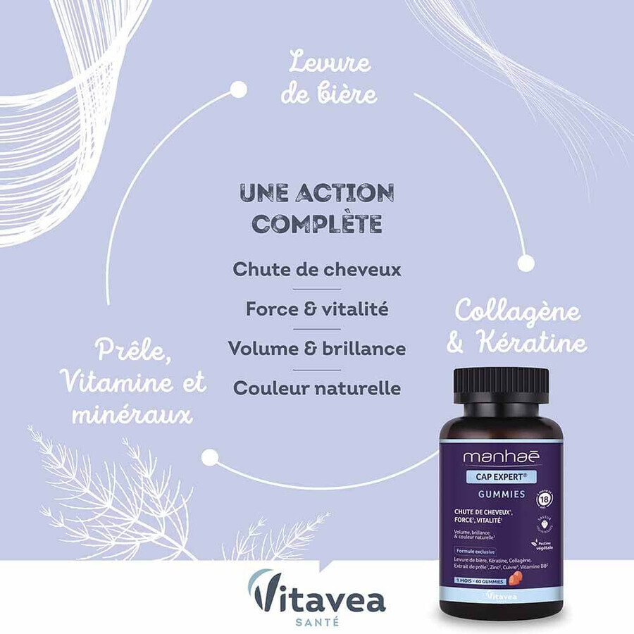 Manhaé Cap Expert Cheveux Force Vitalité 60 gommine