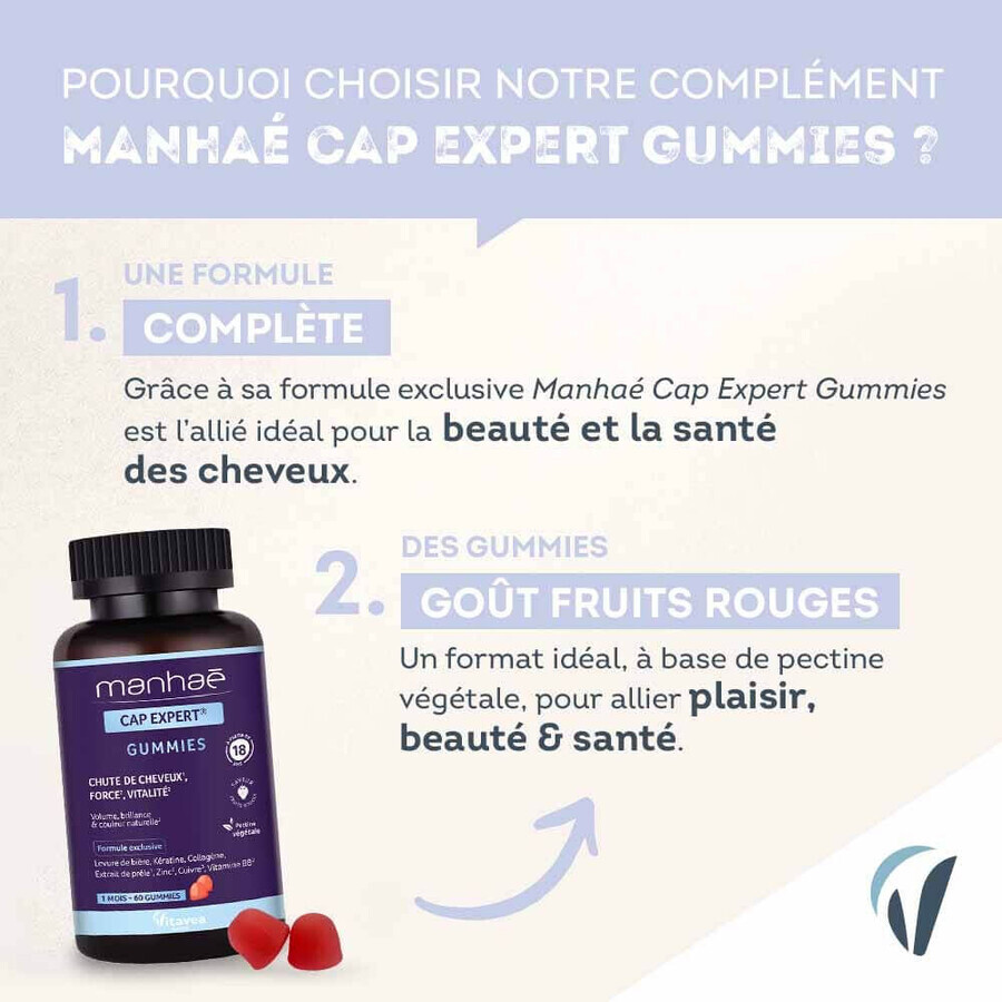 Manhaé Cap Expert Cheveux Force Vitalité 60 gommine
