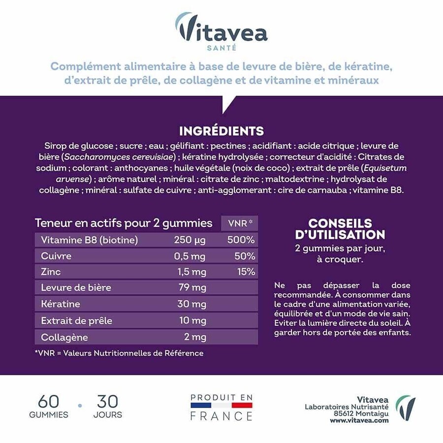 Manhaé Cap Expert Cheveux Force Vitalité 60 gommine