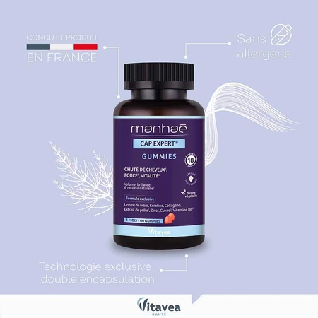 Manhaé Cap Expert Cheveux Force Vitalité 60 Gummibärchen