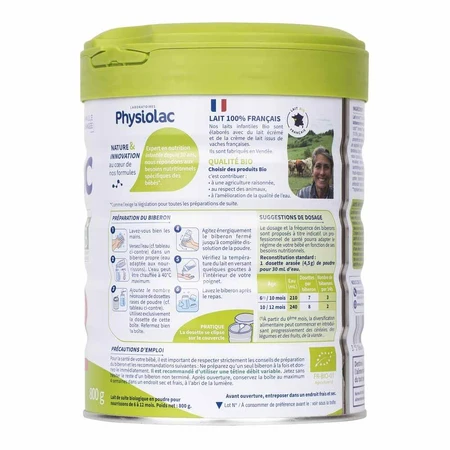 Physiolac 2 Bio Dikke Formule 800g