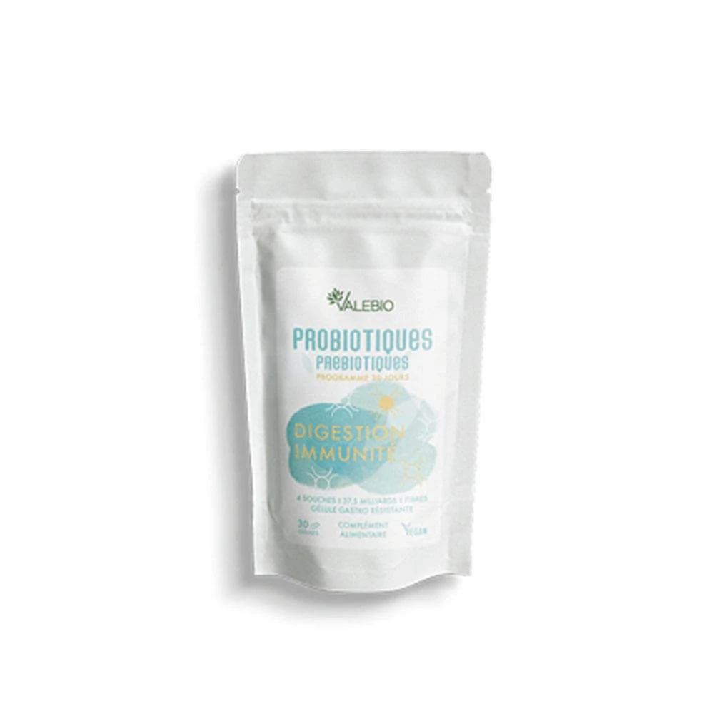 Valebio Probiotics Prebiotics Digestion Immunity 30 capsules