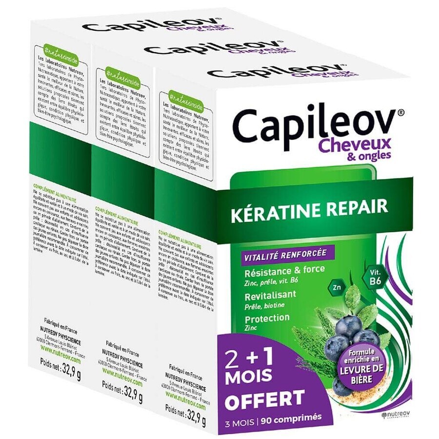 Nutreov Kératine Repair 3x30 comprimés