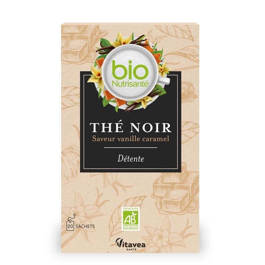 Cumpără Vitavea Santé BioNutrisanté Thé Noir Détente Saveur Vanille Caramel 20 plicuri Vitavea Santé BioNutrisanté Thé Noir Détente Saveur Vanille Caramel 20 plicuri