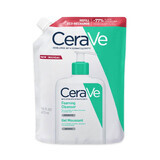 Cerave Gezichtsreiniger Recharge Gel Moussant Visage Et Cou Normale tot vette huid 473ml