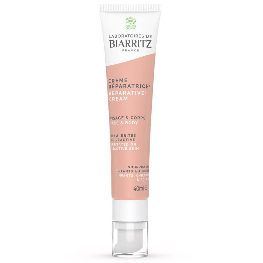 Laboratoires De Biarritz Réparateurs Crème Réparatrice Bio Peaux irritées ou réactives 40ml
