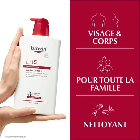 Eucerin Ph5 Reinigingsgel Gevoelige en Droge Huid 1L