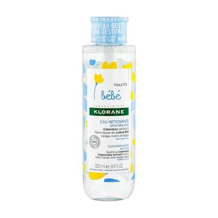 Klorane Newborn Baby Calendula Cleansing Water No Rinse 500ml