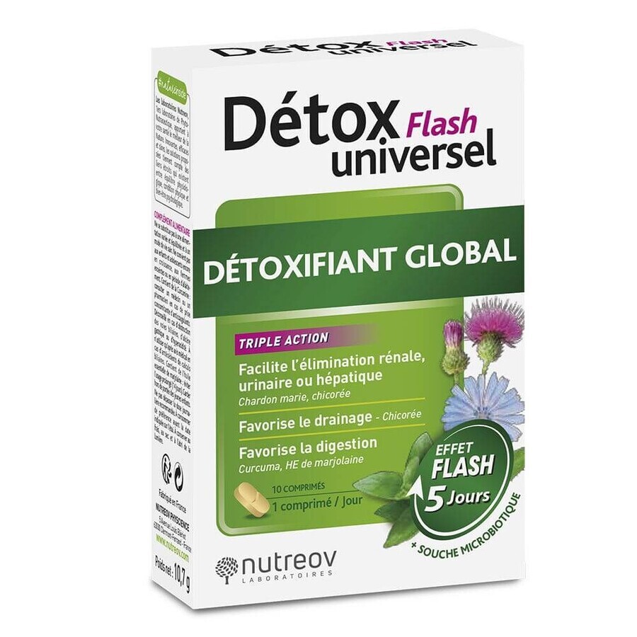 Acquista Nutreov Detox Universel Detox globale flash 10 compresse Nutreov Detox Universel Detox globale flash 10 compresse