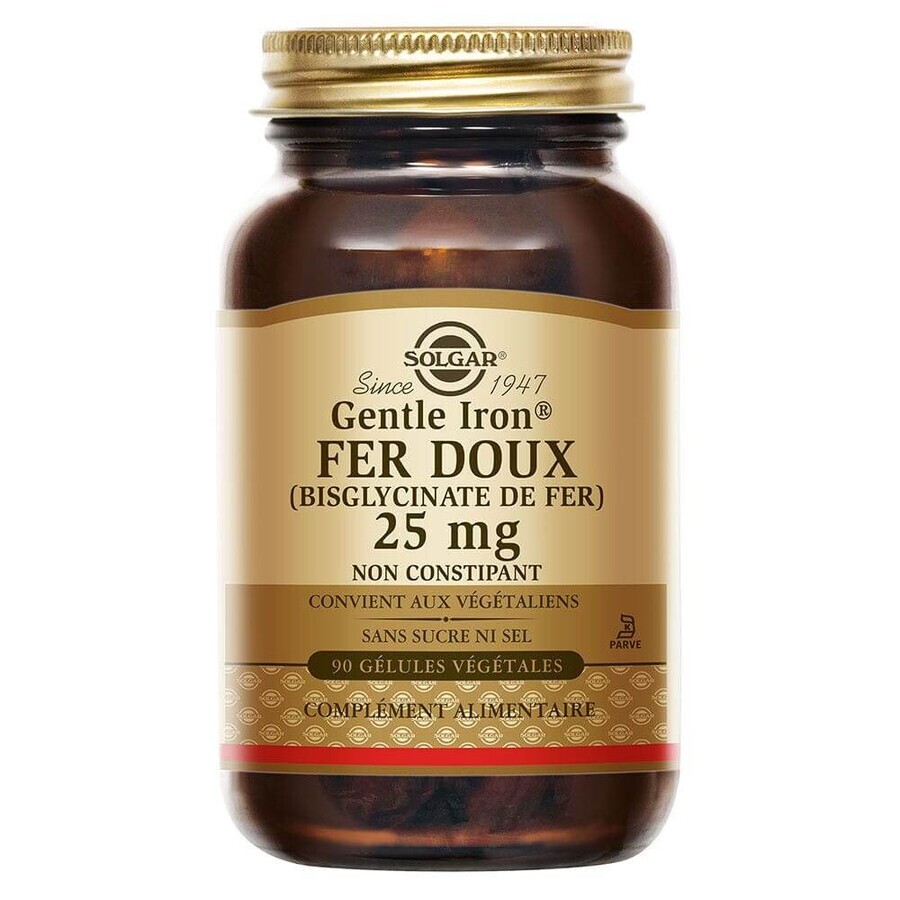 Solgar Hierro Suave 25 mg Vitalité 90 cápsulas vegetales