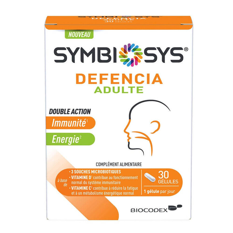 Symbiosys Defencia Adulte avec Vitamines C et D 30 gélules