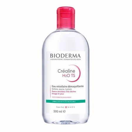 Bioderma Crealine Micellar Cleansing Water Reinigung Empfindliche oder sehr trockene Haut 500ml