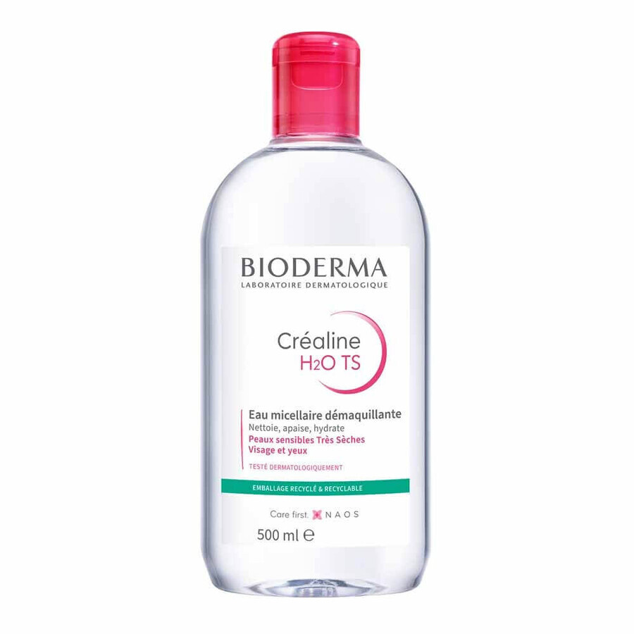 Acquista Bioderma Crealine Acqua micellare Struccante Pelle Sensibile o molto secca 500ml Bioderma Crealine Acqua micellare Struccante Pelle Sensibile o molto secca 500ml