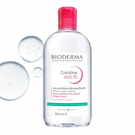 Bioderma Crealine Micellar Cleansing Water Reinigung Empfindliche oder sehr trockene Haut 500ml