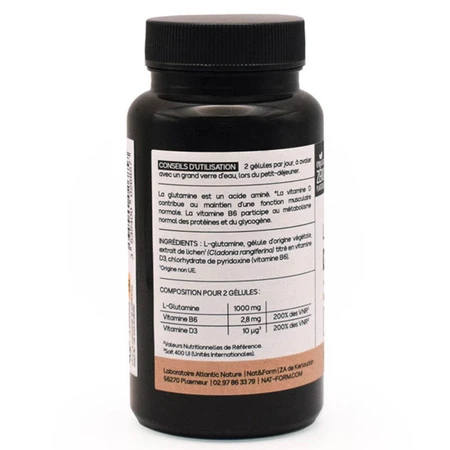 Nat&Form Premium L-Glutamina 60 cápsulas