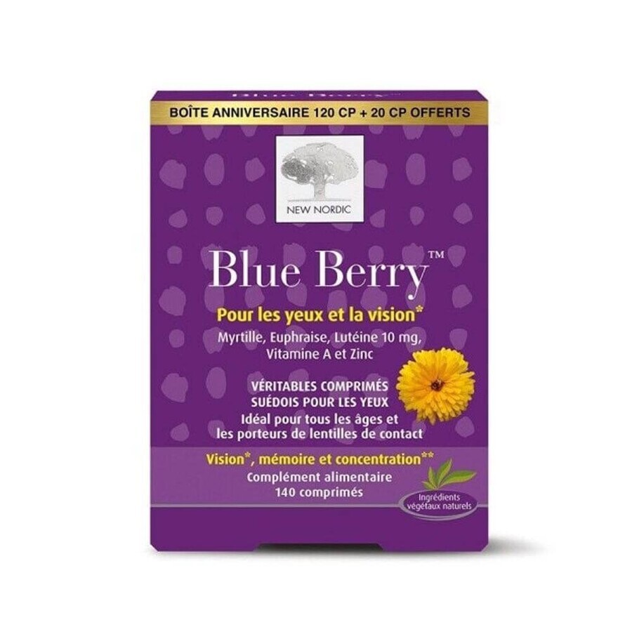 New Nordic Blue Berry 120+20 comprimés
