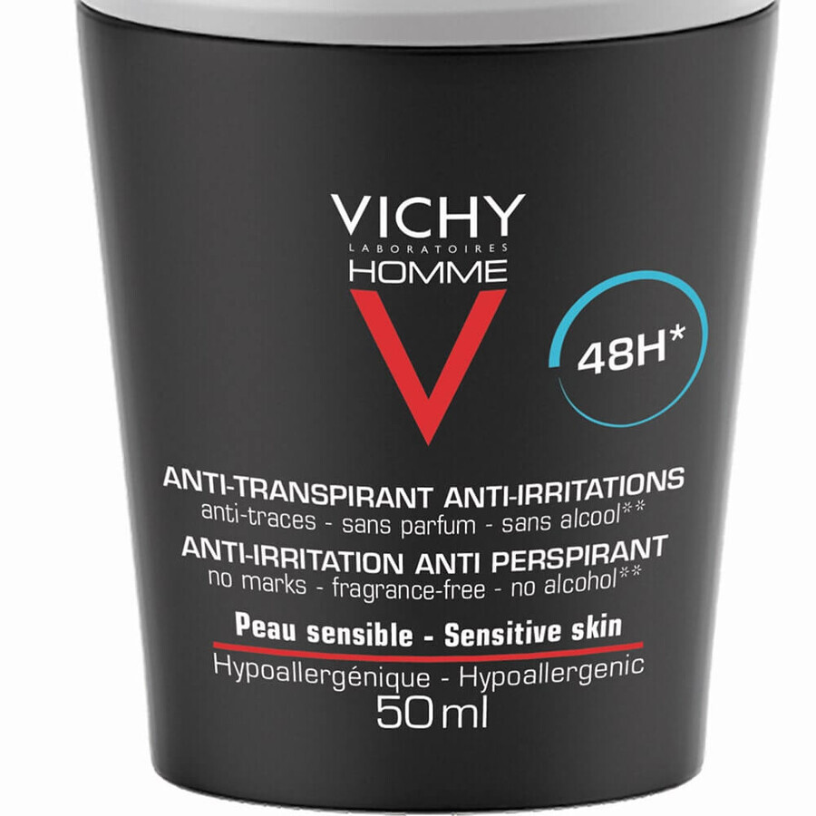 Vichy Uomo Deodorante Roll-on Antitraspirante 48h Pelli sensibili 2x50ml Vichy Uomo Deodorante Roll-on Antitraspirante 48h Pelli sensibili 2x50ml
