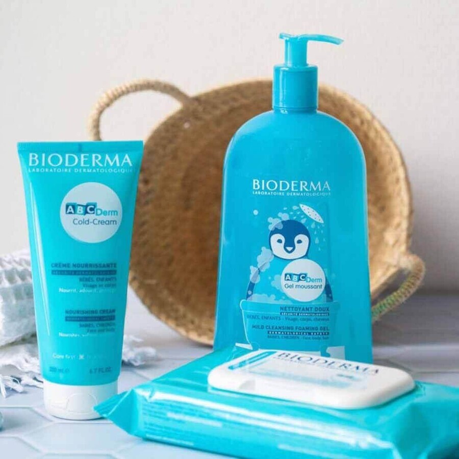 Bioderma Abcderm Bebé y Niño Gel Limpiador Espuma Suave 1L