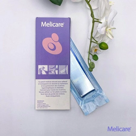 Melicare Silicone Medische Patch Verrijkt met Vitamine E x3 4x22cm