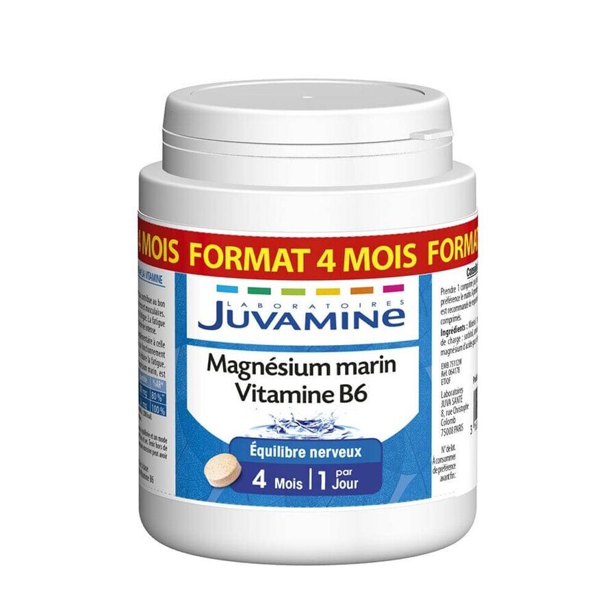 Juvamine Magnesio marino vitamina B6 120 comprimidos
