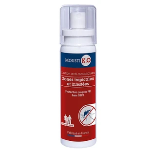 Mousti K.O Anti-muggenlotion voor tropische en besmette gebieden, vanaf 24 maanden 100ml