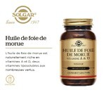 Solgar Huile De Foie De Morue Vitamines A et D Vitalité 100 Softgels Solgar Huile De Foie De Morue Vitamines A et D Vitalité 100 Softgels