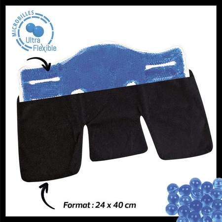 Actipoche 24x8 cm microsphere thermal neck and trapezium pillow