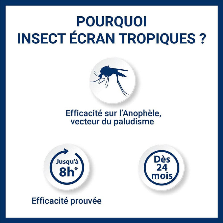 Insect Ecran Skin Special Tropics 24 Month Mosquito Repellent Adultes & Enfants 75ml