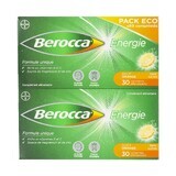Bayer Berocca Energy Aromă de portocale 60 de comprimate efervescente