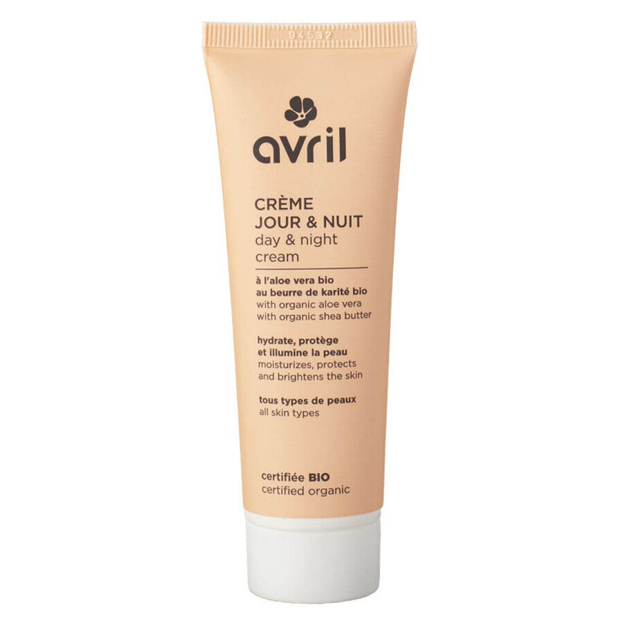 Winkel op Avril Dag- en nachtcrème met aloë vera en biologische sheaboter 50ml Avril Dag- en nachtcrème met aloë vera en biologische sheaboter 50ml