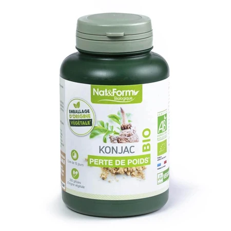 Nat&Form KONJAC BIO 200 cápsulas