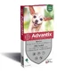 Pipetas Advantix para perros pequeños de 1,5 a 4 kg X 4