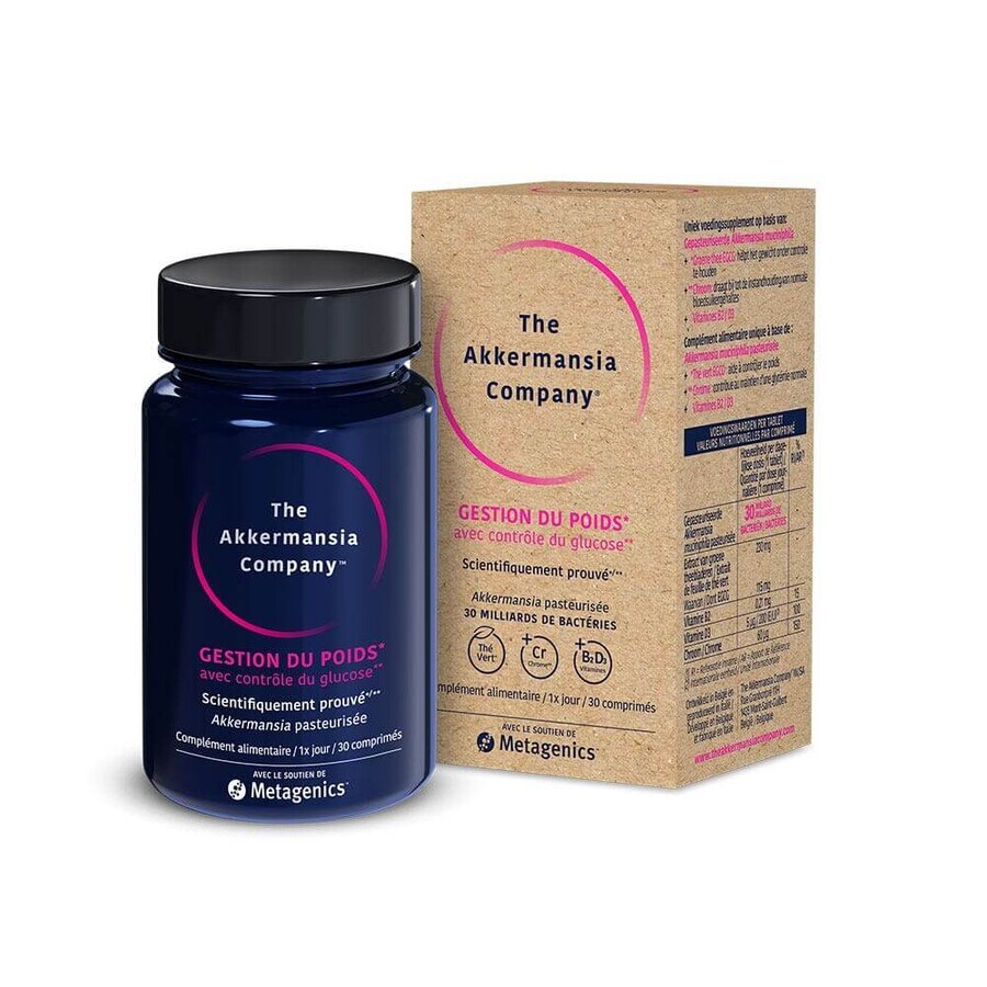 The Akkermansia Company Weight Management With Glucose Control 30 Tablets