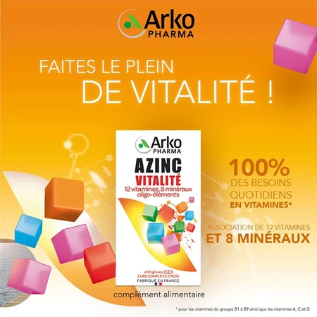 Arkopharma Azinc Vorm en Vitaliteit Volwassen 120 capsules