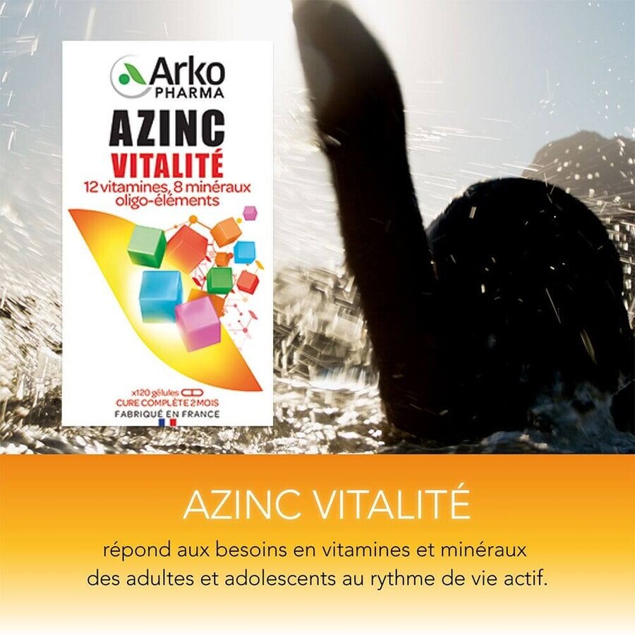 Arkopharma Azinc Shape and Vitality Adult 120 capsules
