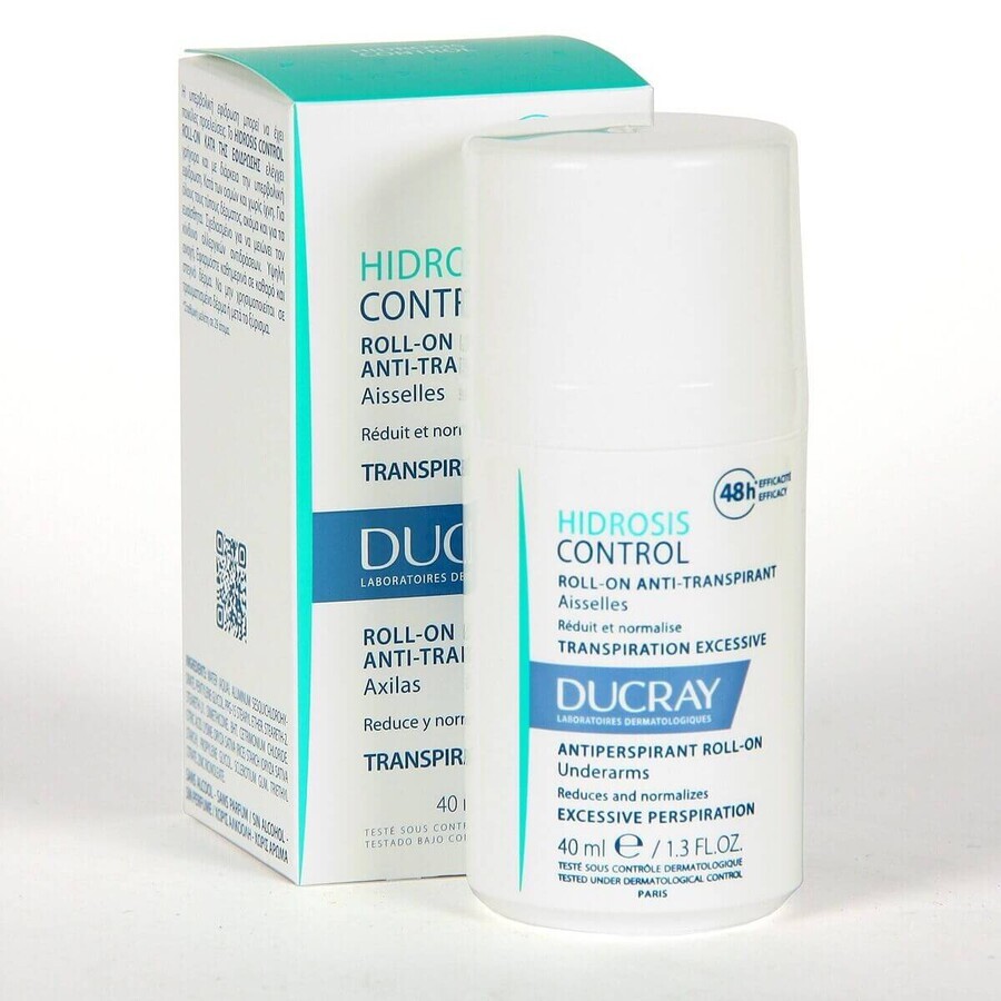 Ducray Hidrosis Control Roll-on antitranspirante para axilas 2x40ml Ducray Hidrosis Control Roll-on antitranspirante para axilas 2x40ml