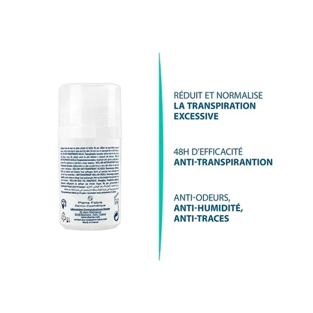 Ducray Hidrosis Control Roll-on antitranspirante para axilas 2x40ml
