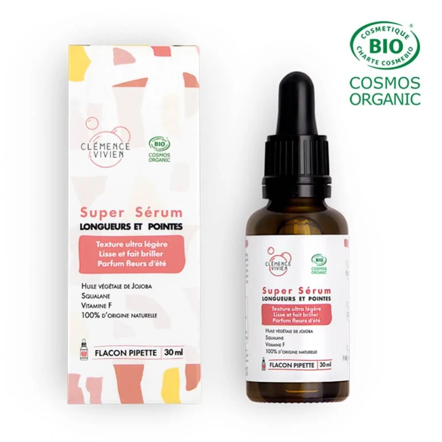 Clemence&Vivien Super sérum longueurs et pointes Bio 30ml