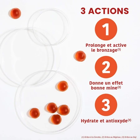 Santarome Sublime Bronz' Sublime, prolonge le bronzage 60 gummies