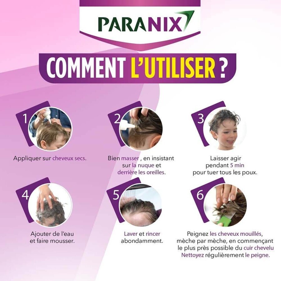 Paranix Shampooing Express Anti-Poux 5min + Peigne 300ml Paranix Shampooing Express Anti-Poux 5min + Peigne 300ml