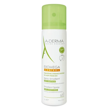 A-Derma Exomega Control Spray Emollient Anti-grattage Peaux Sèches Peaux Sèches 50ml
